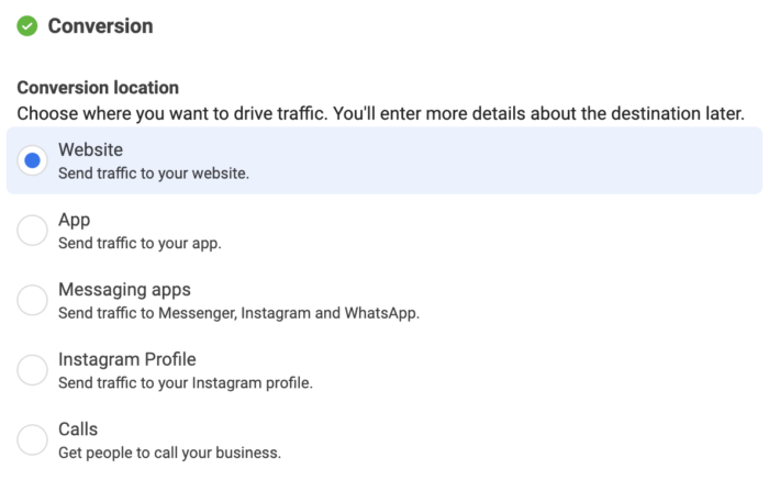 Website Conversion Location